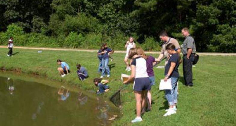 HOUSE CREEK GREENWAY AT THE NORTH CAROLINA MUSEUM OF ART, RALEIGH.