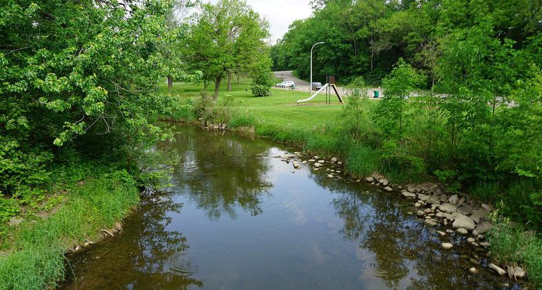 Saline River at Curtiss Park. Photo by Michael Barera.