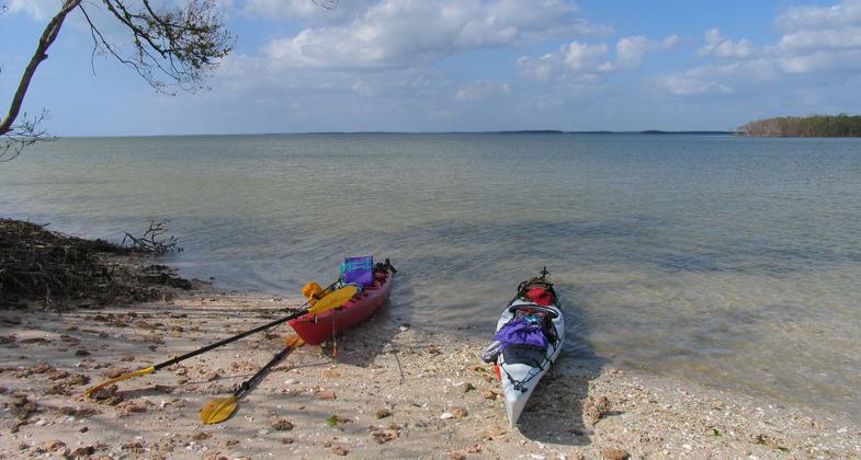 Landing on Rabbit Key, Ten Thousand Islands. Photo by Doug Alderson.