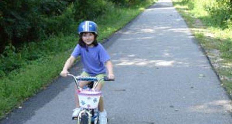 The Summerset rail trail runs from Carlisle to Indianola, Iowa.
