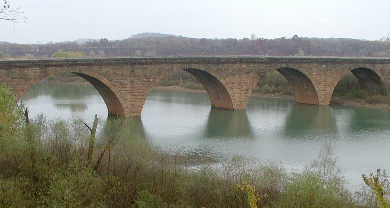 Stone Arches over Conamaugh Lake. Photo by Mary Shaw.