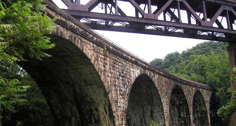 West Penn Trail follows the Conemaugh River from near Blairsville to Saltsburgh, PA. Photo by Mary Shaw