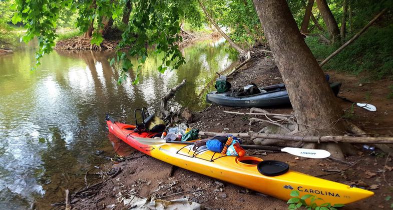 Island camping near Allenport, PA. Photo by David Fregly.