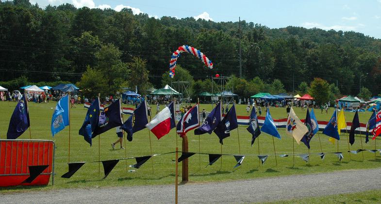 Cross County flags. Photo by Tommy Daniel.