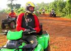 Riding ATVs at Doc Hilt Trails System.