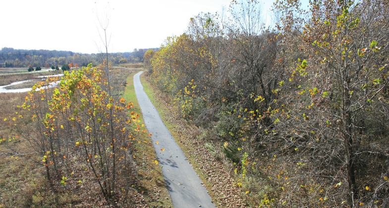 View from above trail. Photo by Bill Maasen.