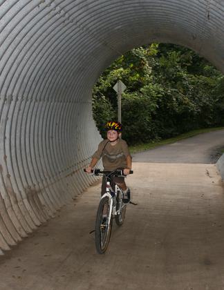 Bike tunnel. Photo by Bill Maasen.