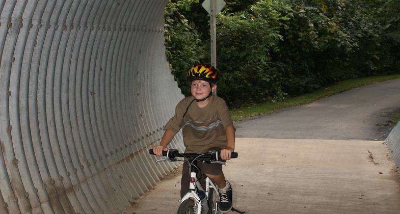 Frozen creek and bridge. Photo by Bill Maasen.