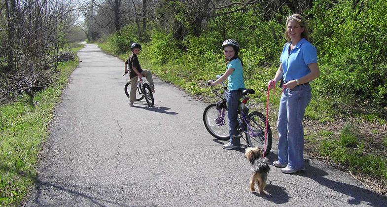 Biking to school. Photo by Terry Whaley.