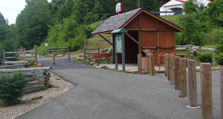 Train station rest area. Photo by Dan Talbott.