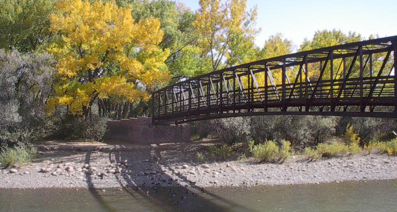 Pedestrian bridge. Photo by Jeff Bowman.