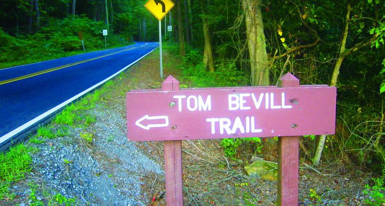 Tom Bevill Trail Sign.