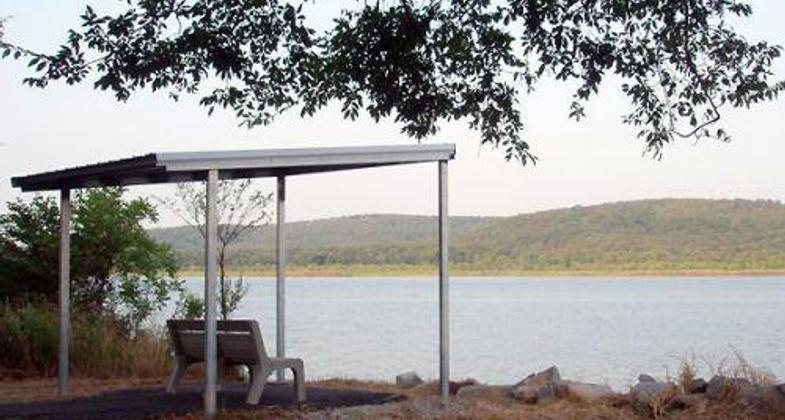 Lake overlook along the trail.