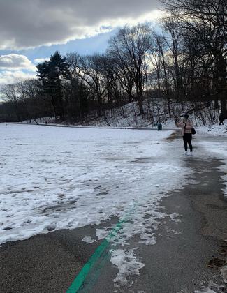 Winter walking (Jan 2022). Photo by Janie Walker.