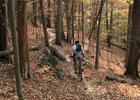 Mountain biker on trail. Photo by Warriors' Path State Park.
