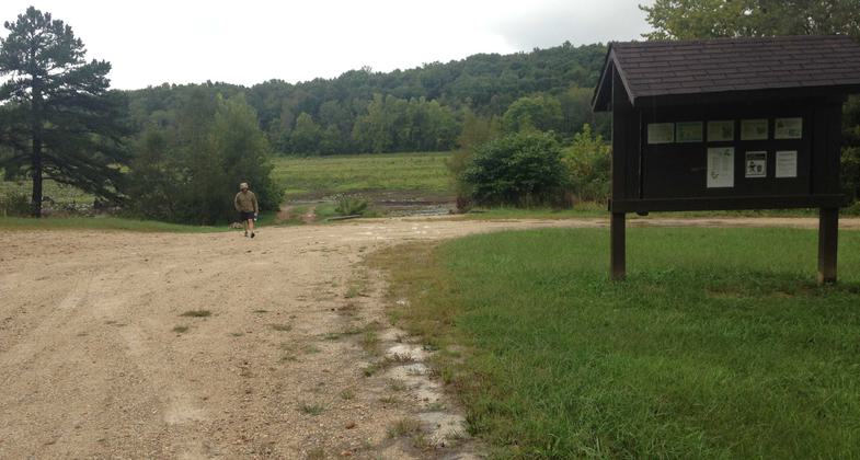 There is ample parking available at the trailhead but no camping is allowed. Photo by Donna Kridelbaugh & John Stone.