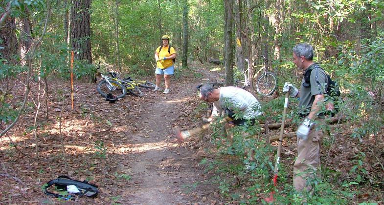 SORBA-CSRA members clearing debris.