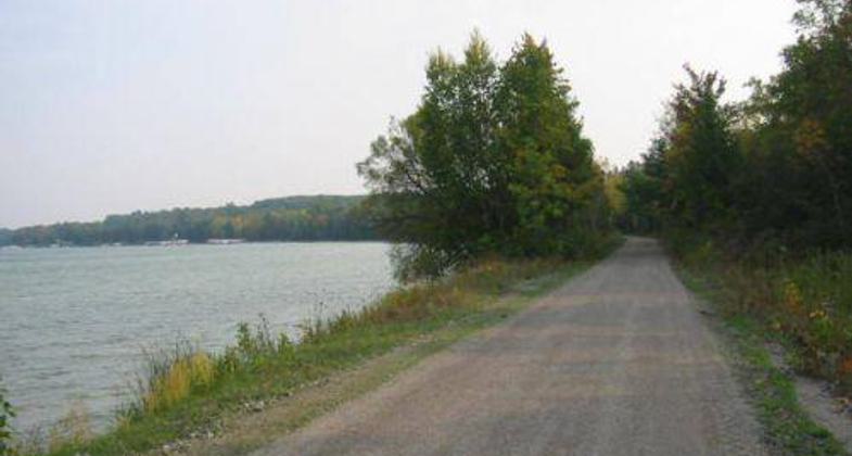 Views of Mullett Lake along the North Central State Trail. Photo by Emily Meyerson