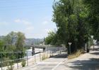 LA River Trail Entrance at Crystal Street, Facing.