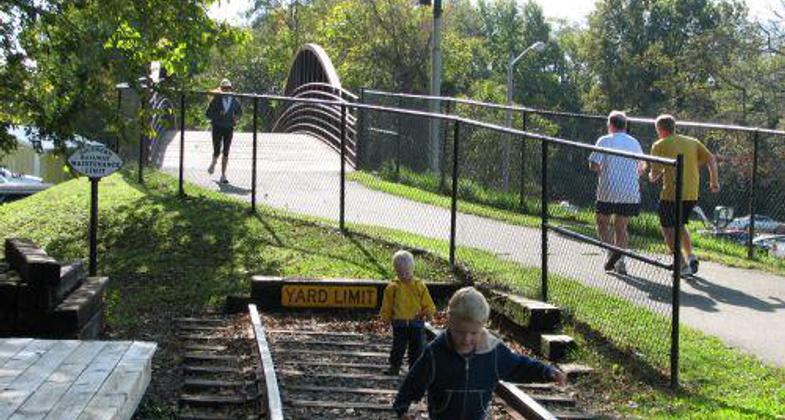 Fun on the Warrenton Branch Greenway. Photo by Alison Bremner
