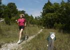 Jogger On Devils Racetrack, Wade Mountain Nature Preserve. Photo by Jerry Green