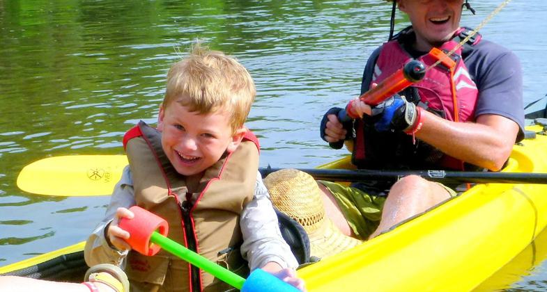 Waterfall Fun. Photo by Gwyneth Moody.