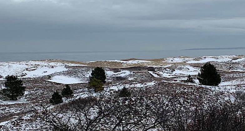 Trail Entrance Sign After Redesign and Reconstruction. Photo by Andrew Griffith.
