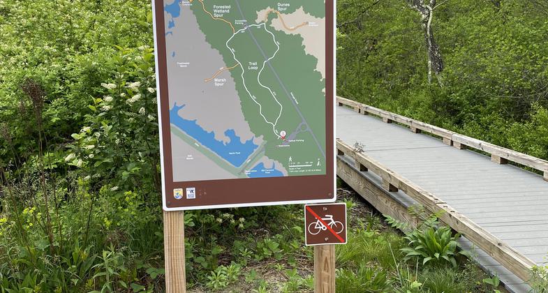 Bird Watchers On Hellcat Boardwalk Trail. Photo by Andrew Griffith. Photo by FWS staff
