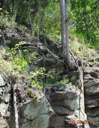 Natural rock formations at the end of the trail