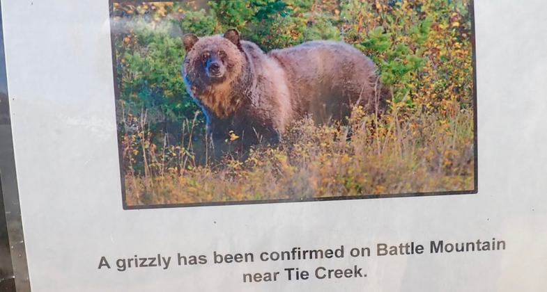 Siege Area Trails distances. Photo by David Lingle.