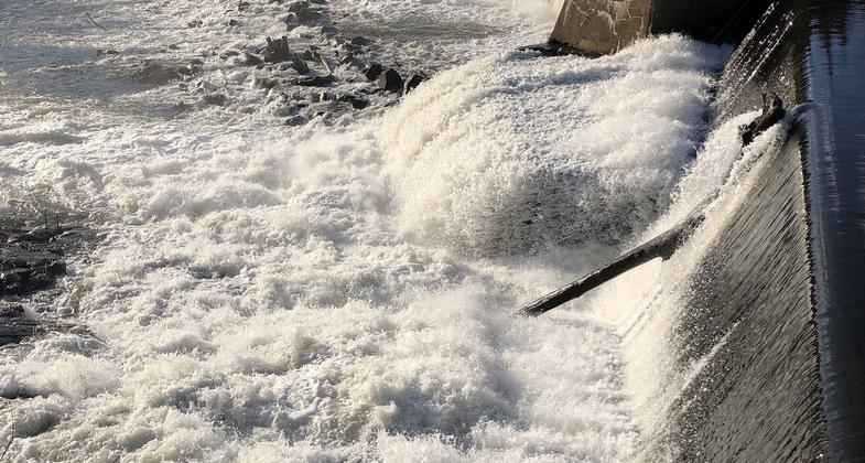 The Shetucket River in Sprague. Photo by Les Sweetnam