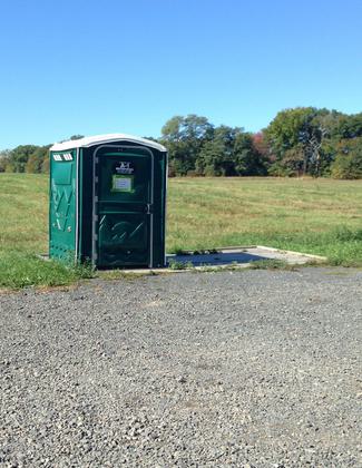 An accessible restroom is provided at the trail head.