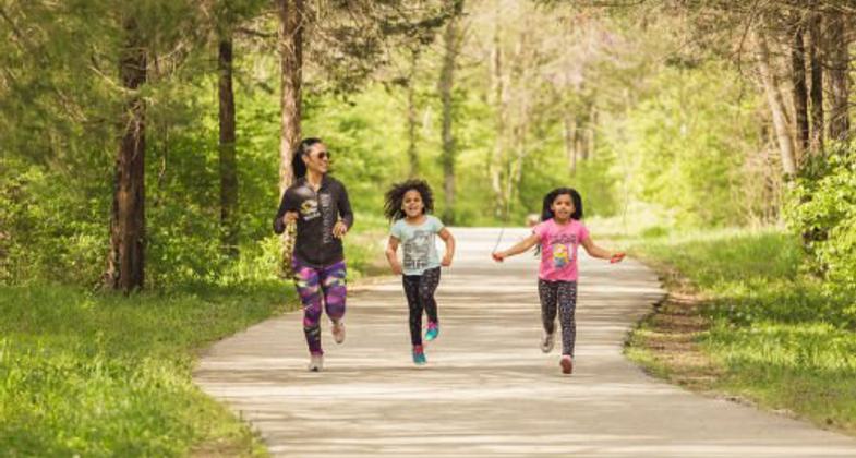 People of all ages and backgrounds love the trail!. Photo by Aaron J. Scott