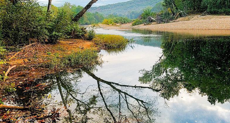 Ozark Trail..Middle Fork Section at Little Creek. Photo by Terry Hawn.