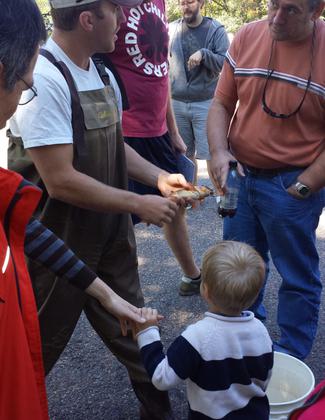 Annual "Celebrate the Chippewa River" event in Eau Claire includes electrofishing demonstrations to display inhabitants of the river