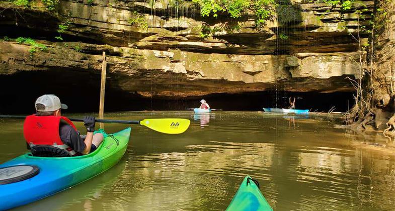 Paddlers on the Green & Nolin Rivers Blueway. Photo by Ashley Decker