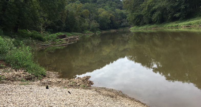 Green River at Houchin Ferry launch site