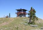 Garnet Mountain fire lookout, now a rental cabin. Photo by USDA Forest Service.