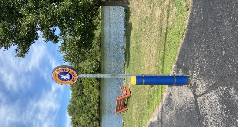 Water Trail Sign in Minetto