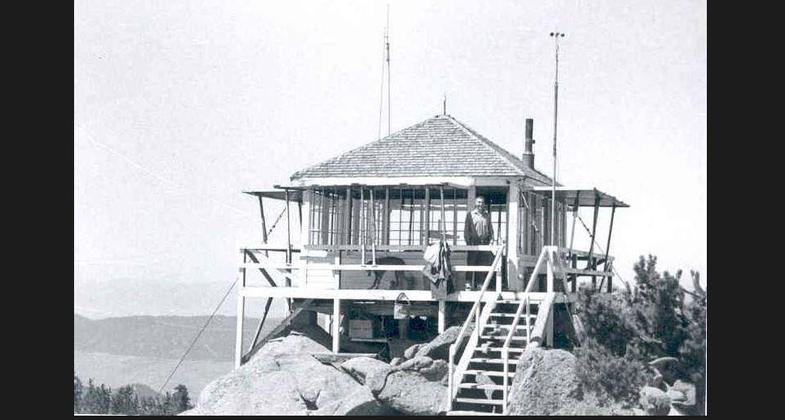 Haystack Mtn. Lookout built in 1936. Photo by USFS.