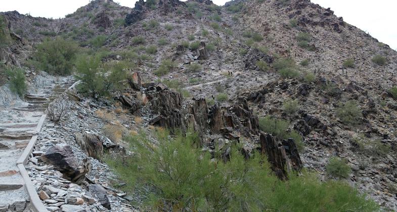 Piestewa Peak - second part of the trail. Photo by Jim Walla.