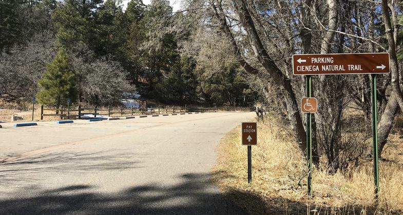Parking Area. Photo by Pam Riches.