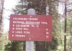Columbine sign at trailhead. Photo by USDA Forest Service.