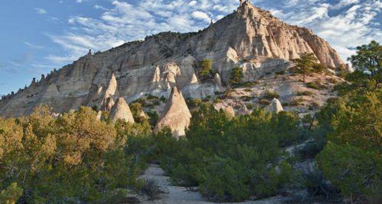 Tent rocks viewed from the trail.