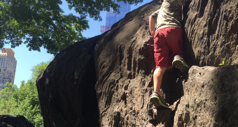 Bethesda Fountain and Central Park Lake beyong. Photo by Denise Liftin.