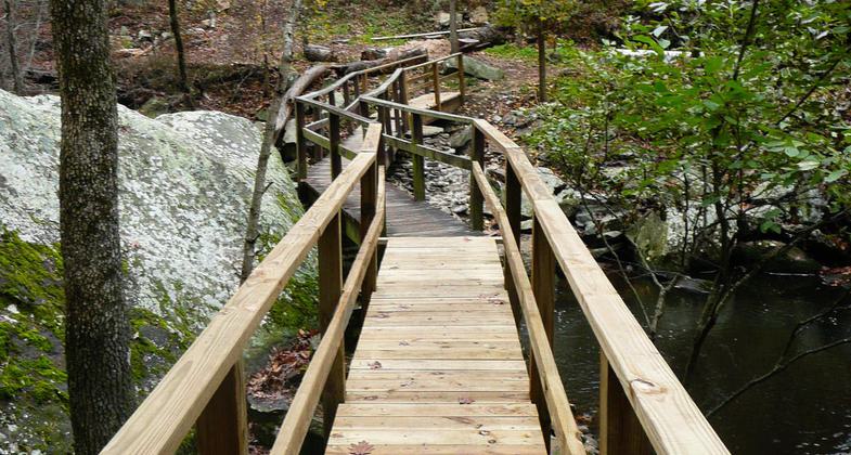 Bridge over Cedar Creek on Cedar Creek Trail. Photo by Bryan Hodges.