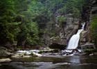 Linville Falls from plunge pool. Photo by Bryan Hodges.