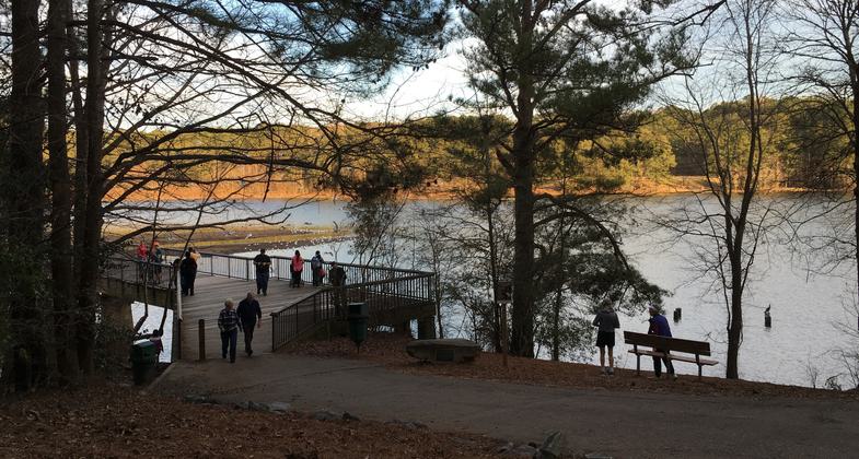 The path down to the main bridge. Photo by Martin Brossman.