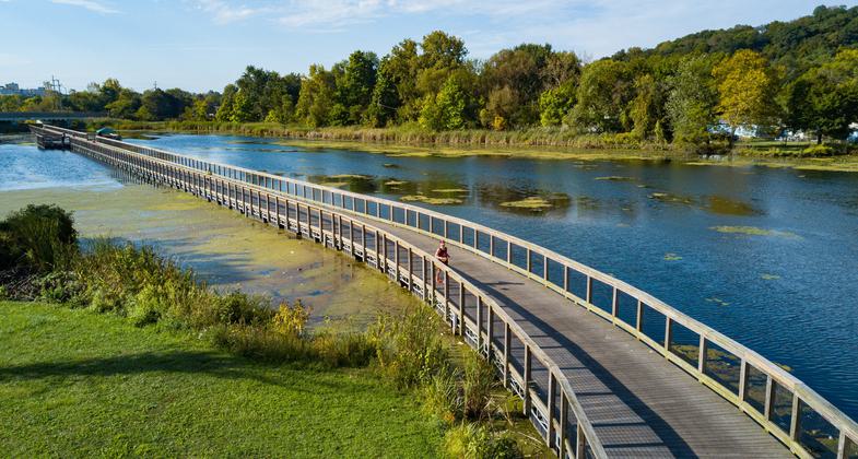 Floating Towpath. Photo by Tim Fitzwater.