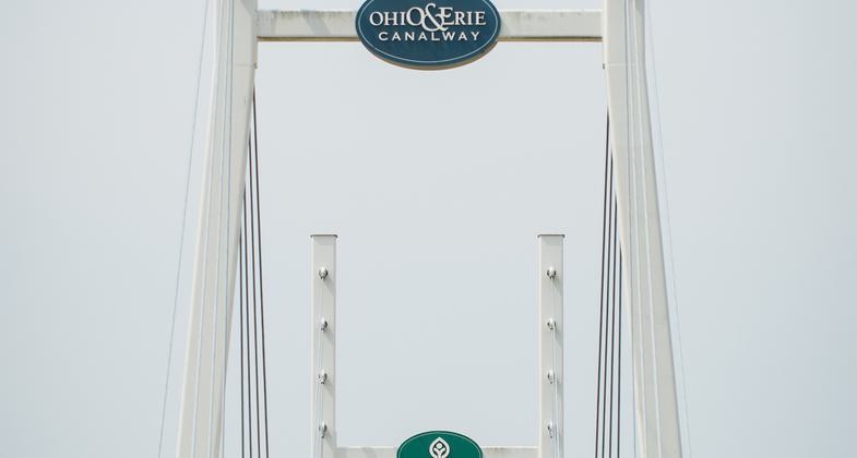 The iconic Ohio & Erie Canal Towpath Trail, an 80+ spine connecting Cleveland to central OH. Photo by Kyle Lanzer.